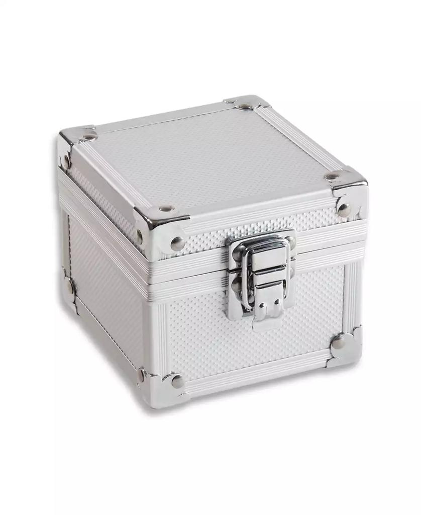Bey-Berk Aluminum Exterior Single Watch Case with Clasp Closure