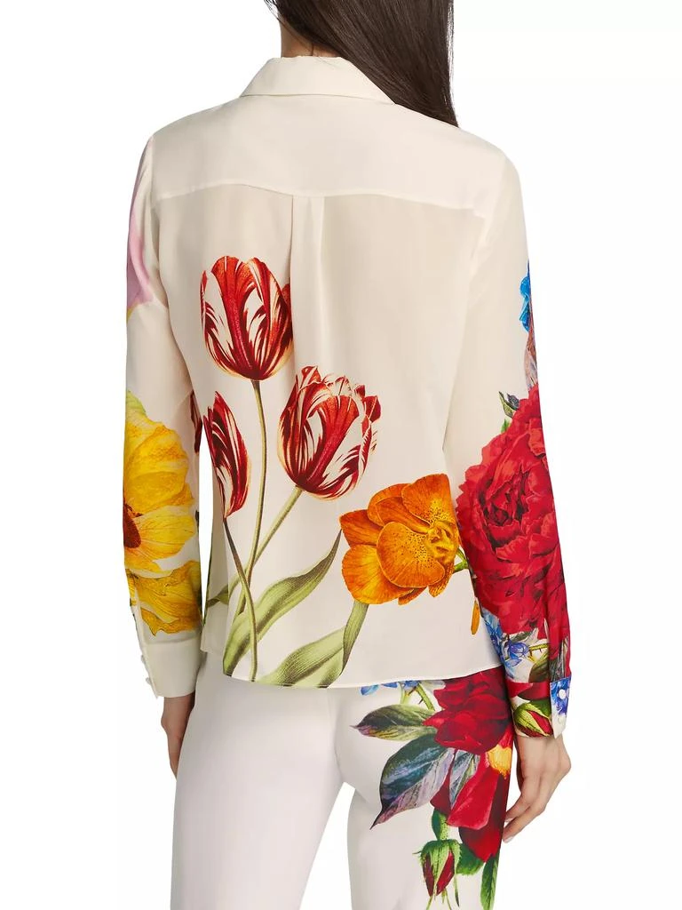 Alice + Olivia Willa Floral Silk Blouse 5