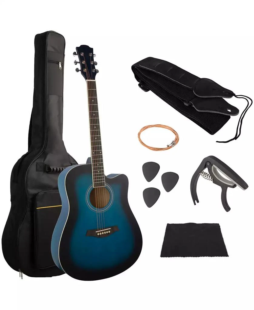 Trademark Global Hey Play 41" Acoustic Guitar Kit with Case 4