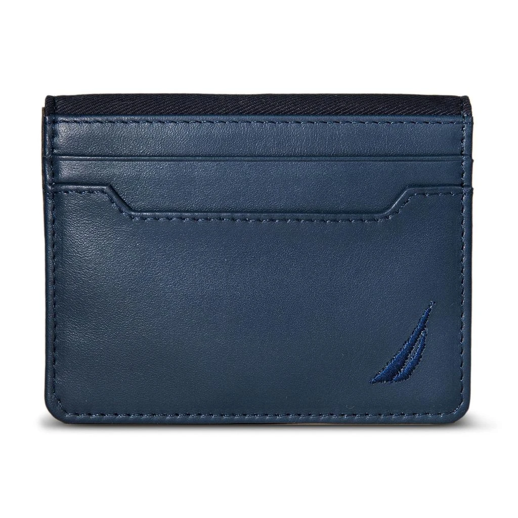 Nautica Mens Embossed Logo Card Case 1