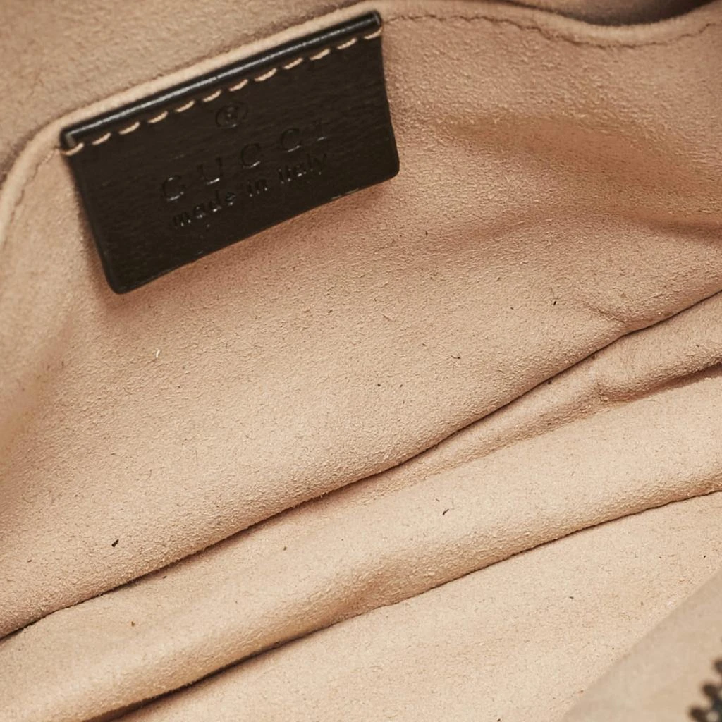 Gucci Gucci Black Matelassé Leather Mini GG Marmont Belt Bag 8