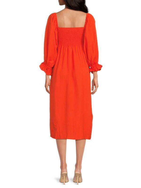 o.p.t Athena Smocked Midi-Dress 2