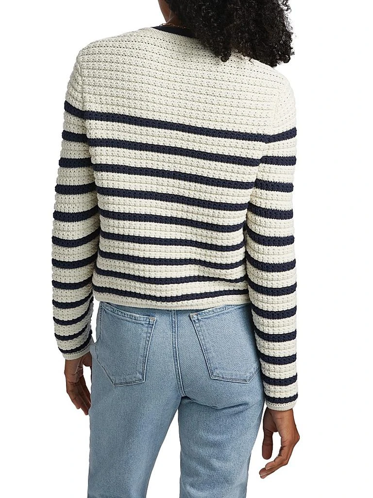 Paige Oberon Striped Cotton Cardigan 5