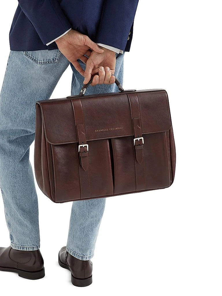 Brunello Cucinelli Calfskin Briefcase 5