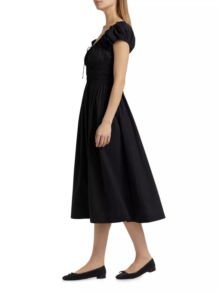 DÔEN Quinn Cotton Shirred Midi-Dress 2