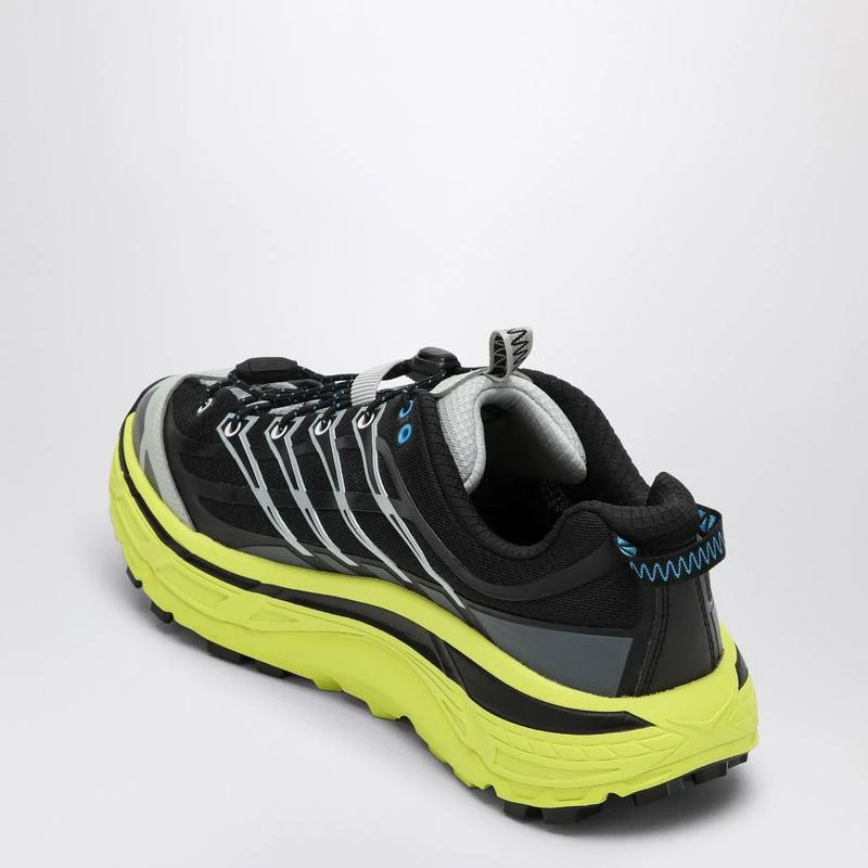 Hoka One One Black and yellow Mafate Three2 sneakers 5