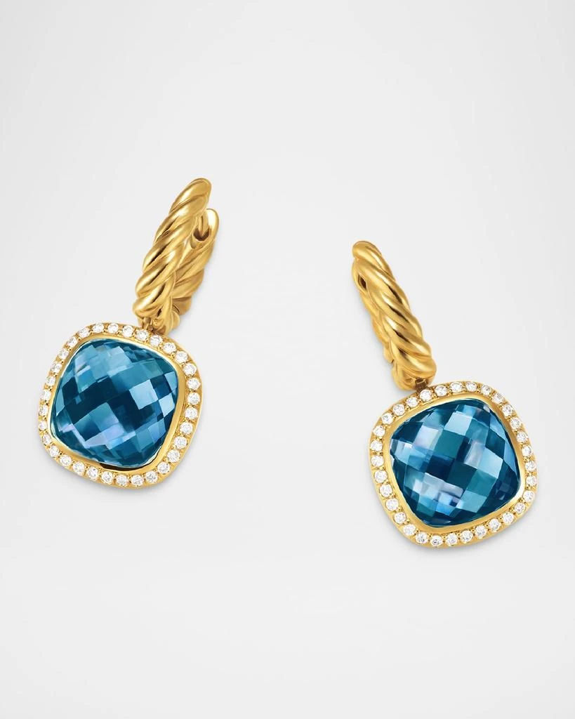 David Yurman Albion Drop Earrings with Gemstones and Diamonds in 18K Gold 4
