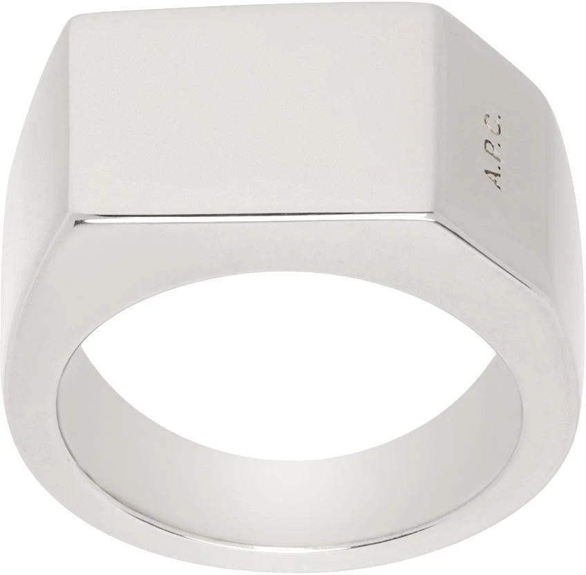 A.P.C. Silver Minimal Ring 1