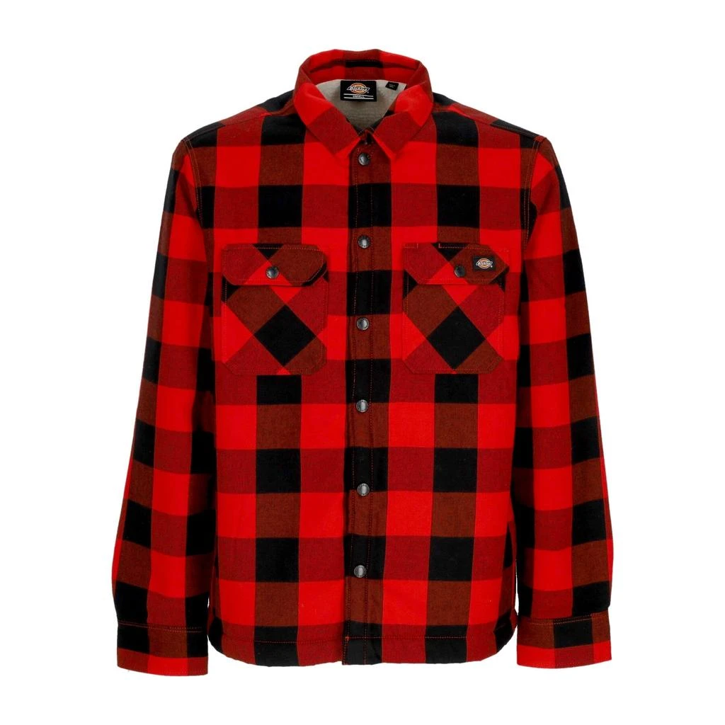 DICKIES Men's Sherpa Lined Padded Shirt Sacramento Red 1