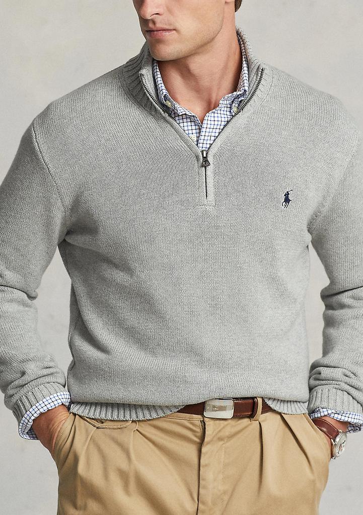Ralph Lauren Cotton Quarter-Zip Sweater