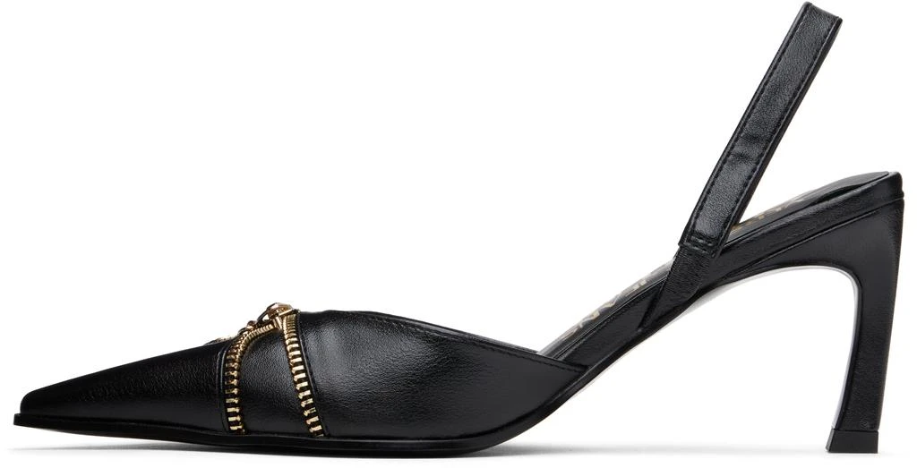 Versace Black Mandy Slingback Low Heels 3