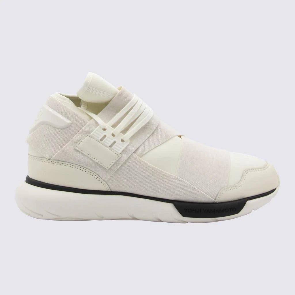 Y-3 Y-3 Adidas White Canvas Sneakers 1