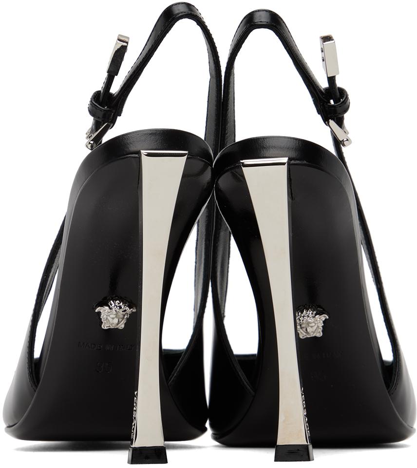 Versace Black Pin-Point Heels