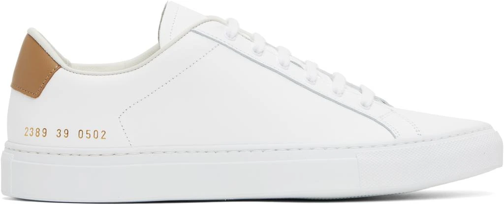 Common Projects White Retro Classic Sneakers 1