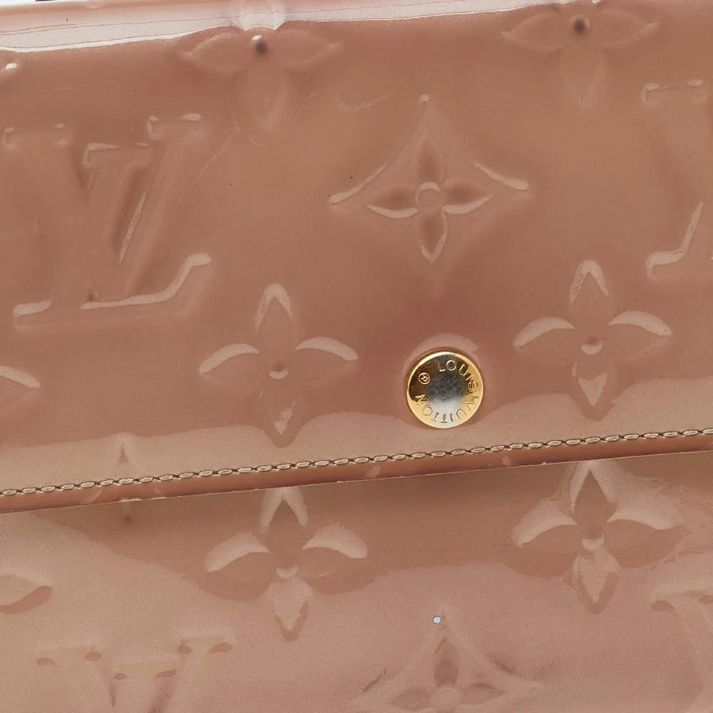 Louis Vuitton Louis Vuitton Rose Florentine Monogram Vernis Sarah Wallet 5