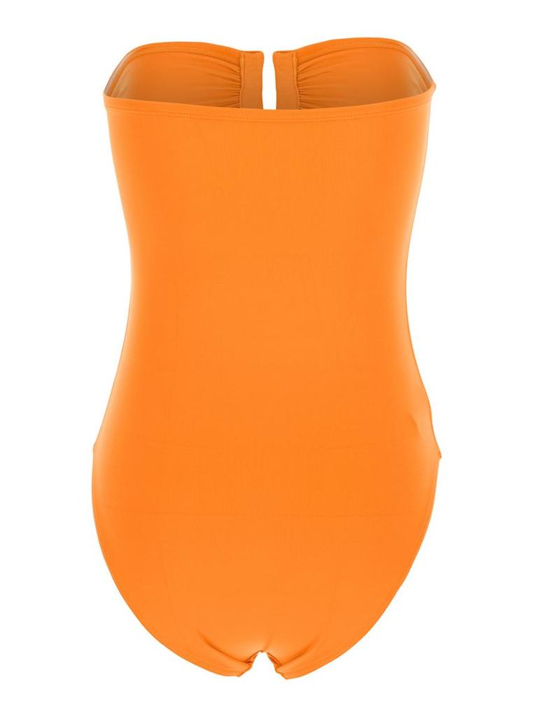 ERES 'Cassiopee' Orange One-Piece Swimsuit With Back Neckline In Tech Fabric Woman