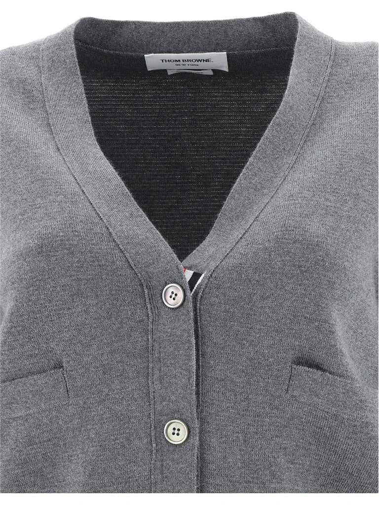Thom Browne Thom Browne 4-Bar V-Neck Cardigan 4