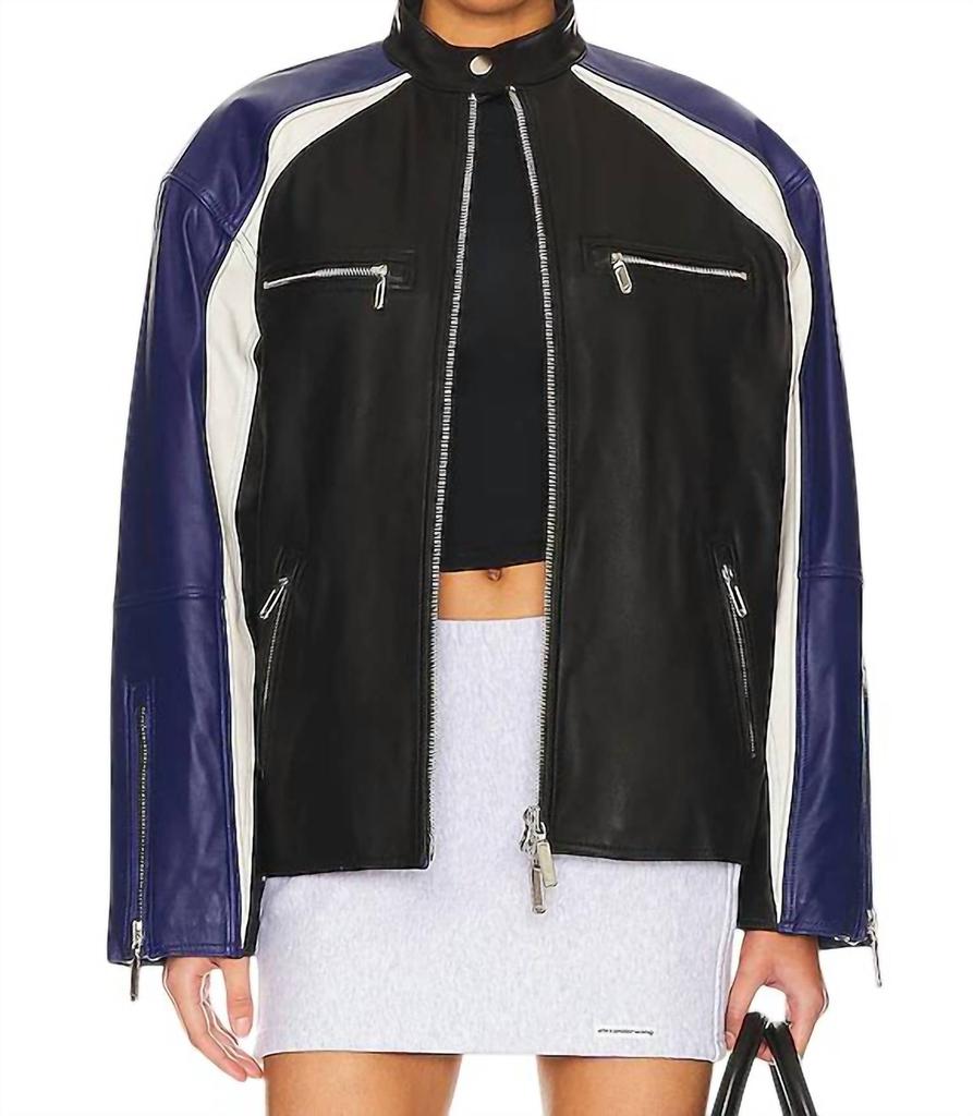 NBD Nbd - OVERSIZED RACING LEATHER MOTO JACKET