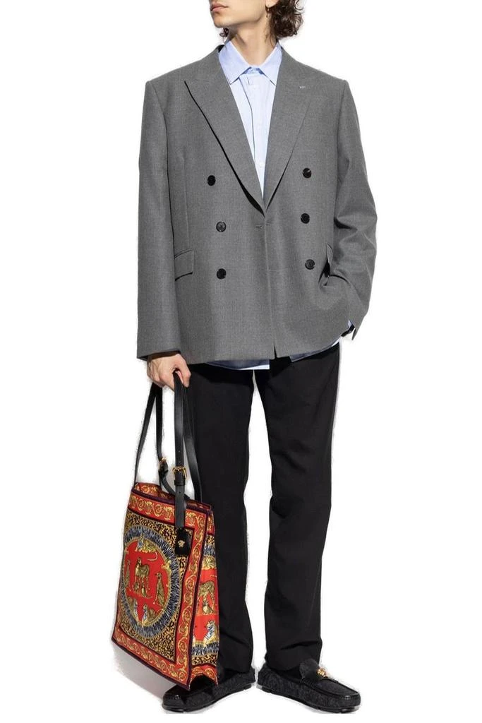 Versace Versace Striped Pattern Long-Sleeved Shirt 4