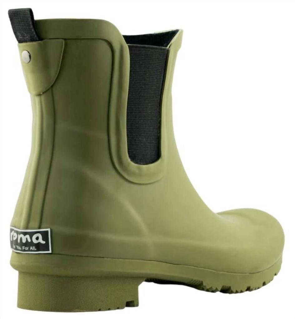 roma Women's Chelsea Rain Boots In Olive