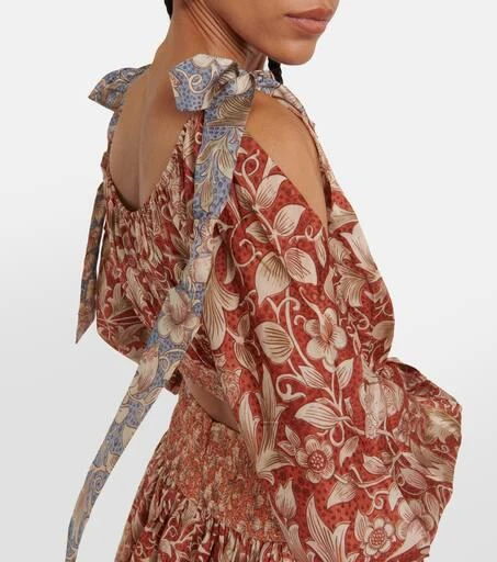 Zimmermann Chintz floral silk crop top 6
