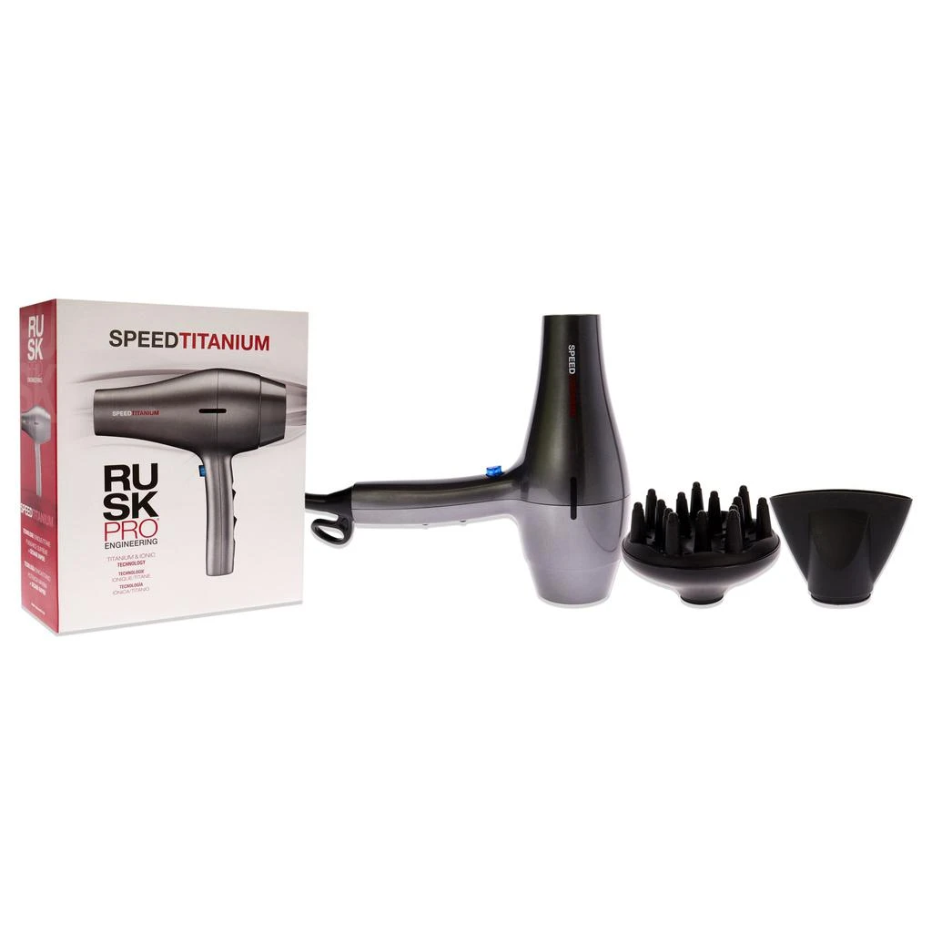 Rusk Speed Titanium Hair Dryer - IRP6177UC by  for Unisex - 1 Pc Hair Dryer 3