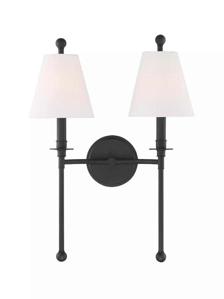 Crystorama Riverdale 2-Light Wall Mount