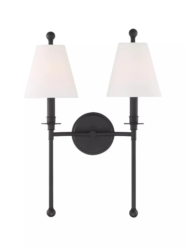 Crystorama Riverdale 2-Light Wall Mount 1