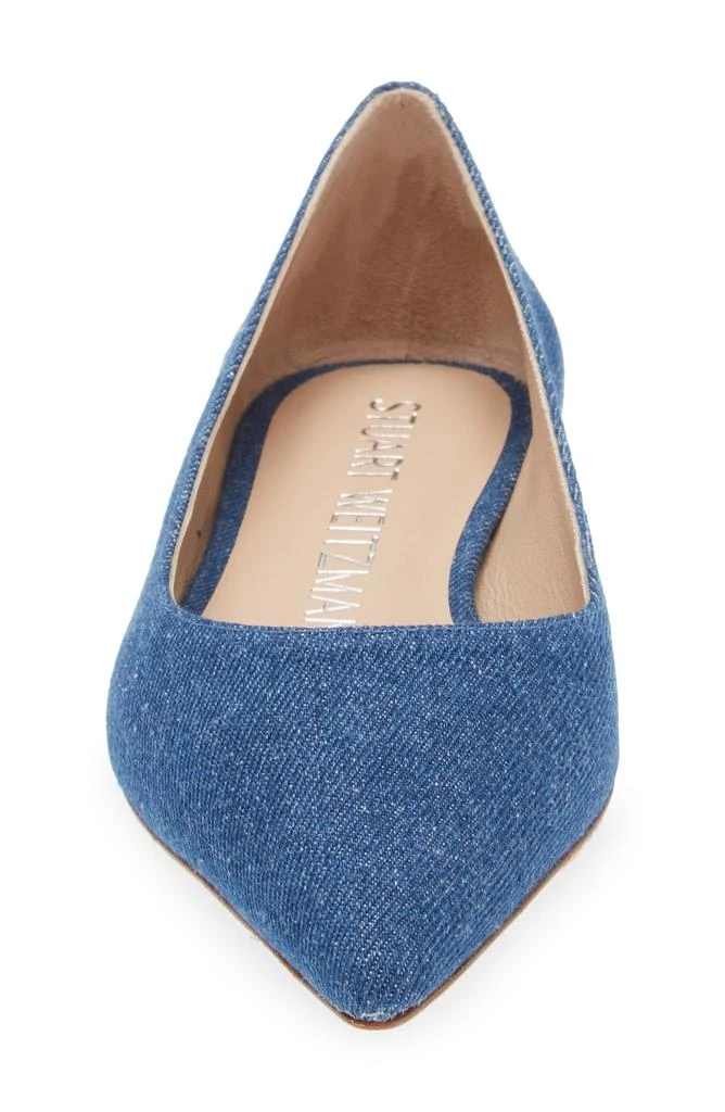 Stuart Weitzman Emilia Pointed Toe Flat 4