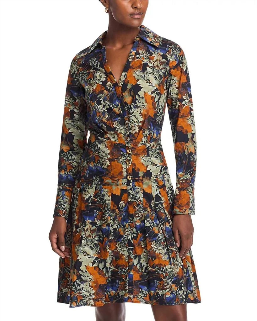 Derek Lam Derek Lam 10 Crosby - Laney Long Sleeve Pleated Dress 1