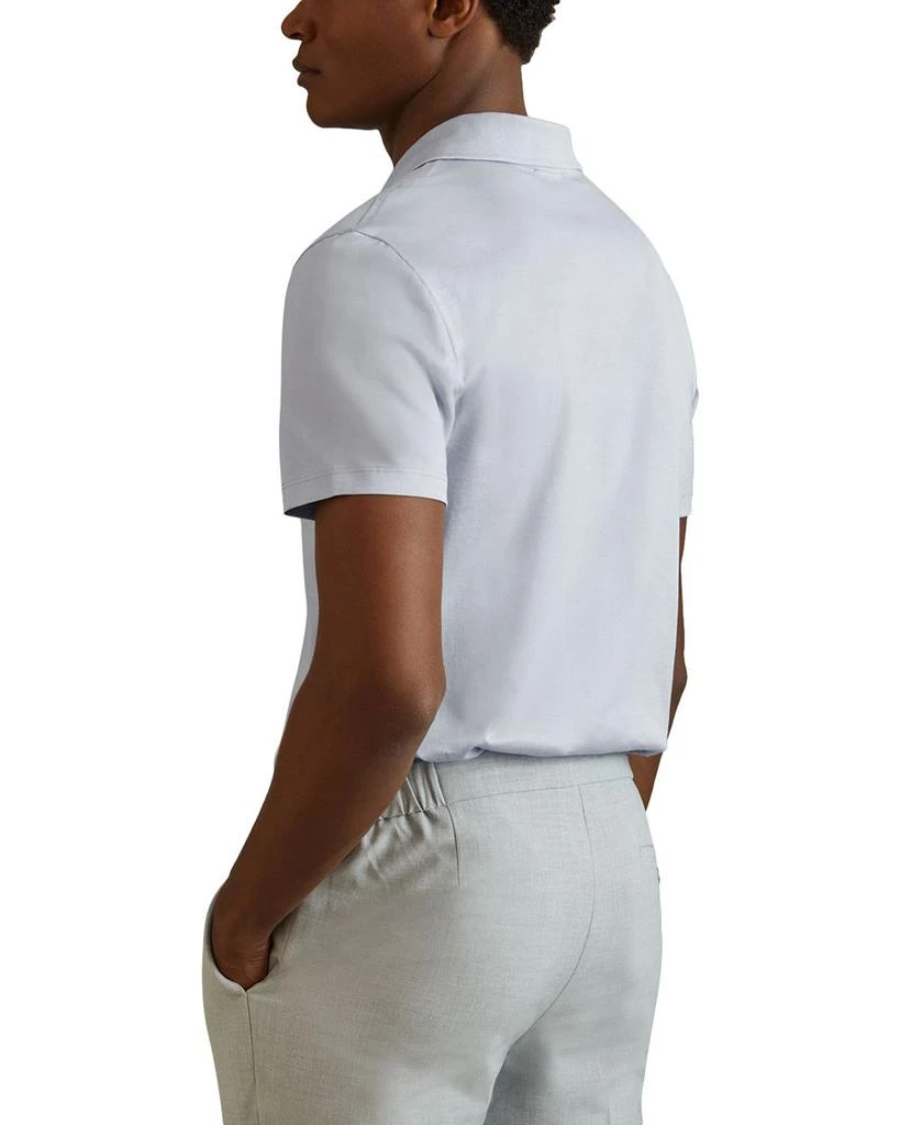 REISS Austin Mercerized Cotton Slim Fit Pocket Polo Shirt 3