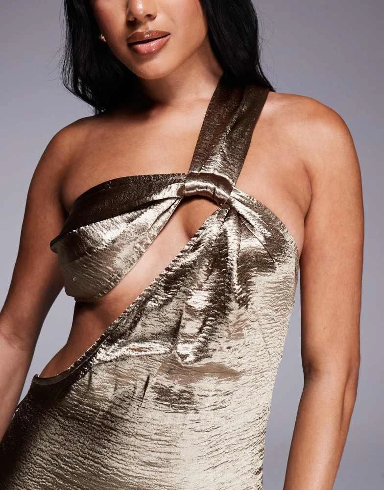 Aria Cove hammered satin one shoulder open back fishtail maxi dress in gold On Sale Now with Up to 10% Off | Discover Exclusive Deals & Savings at BeyondStyle Authentic Aria Cove hammered satin one shoulder open back fishtail maxi dress in gold On Sale Now with Up to 10% Off | Discover Exclusive Deals & Savings at BeyondStyle Authentic