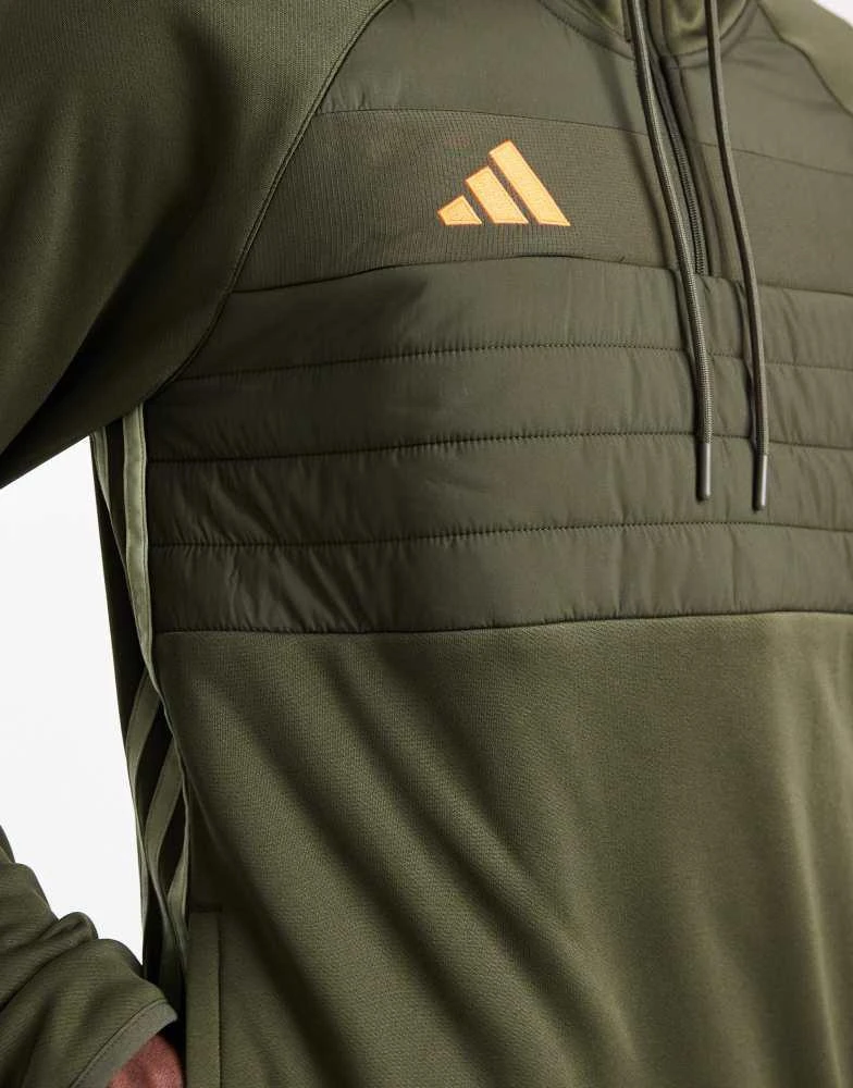 Adidas adidas Football Tiro 25 essentials winterized training top in night cargo / tent green / imp 5