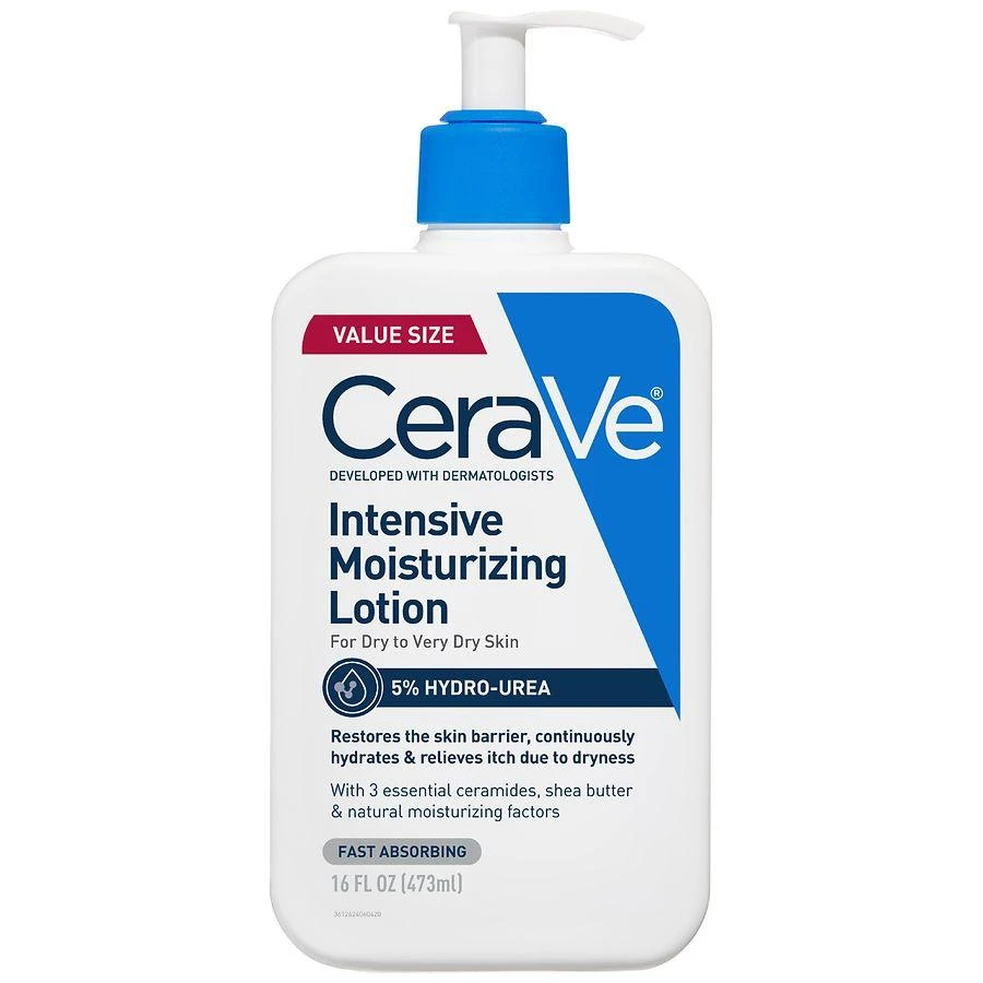 CeraVe Intensive Moisturizing Lotion for Very Dry Skin. Hand, Foot & Body Lotion Fragrance Free 1