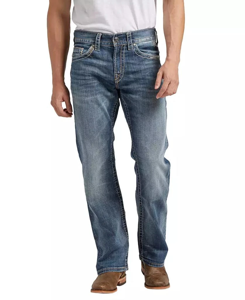 Silver Jeans Co. Men's Zac Relaxed Fit Straight Jeans 3