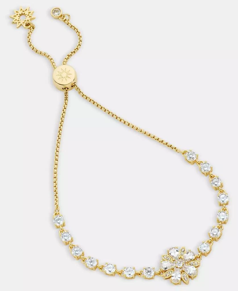 MARCHESA Cubic Zirconia Flower Slider Bracelet