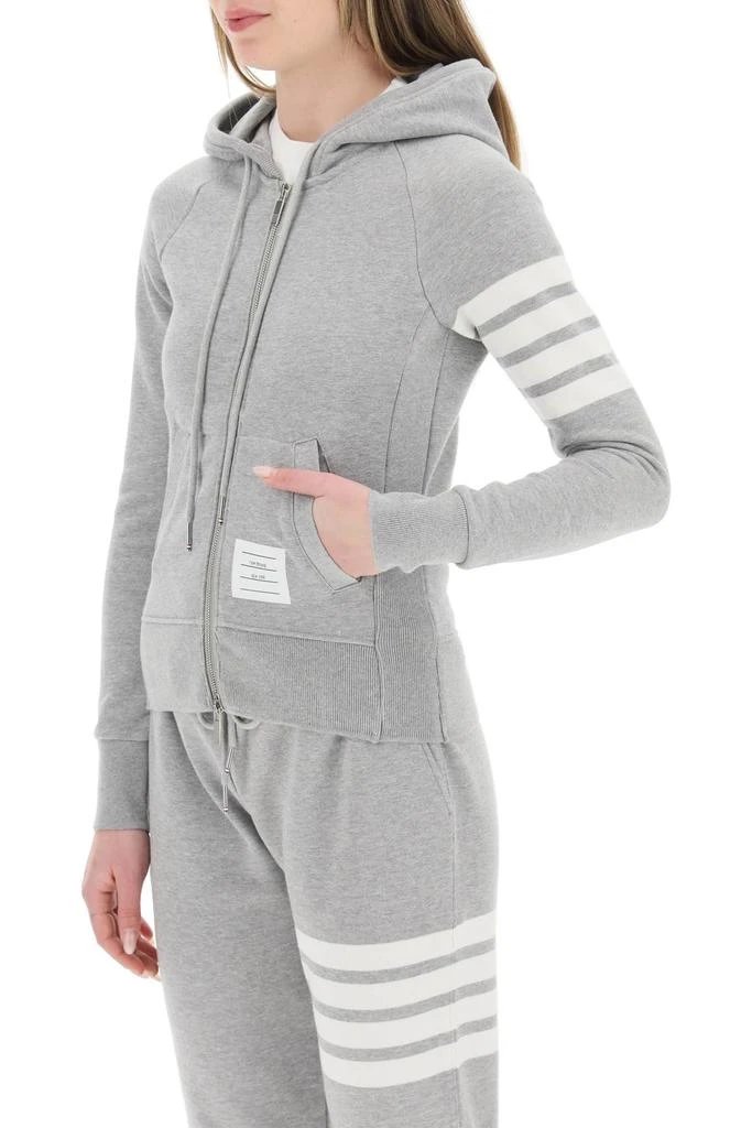 Thom Browne 4-bar full zip hoodie 4
