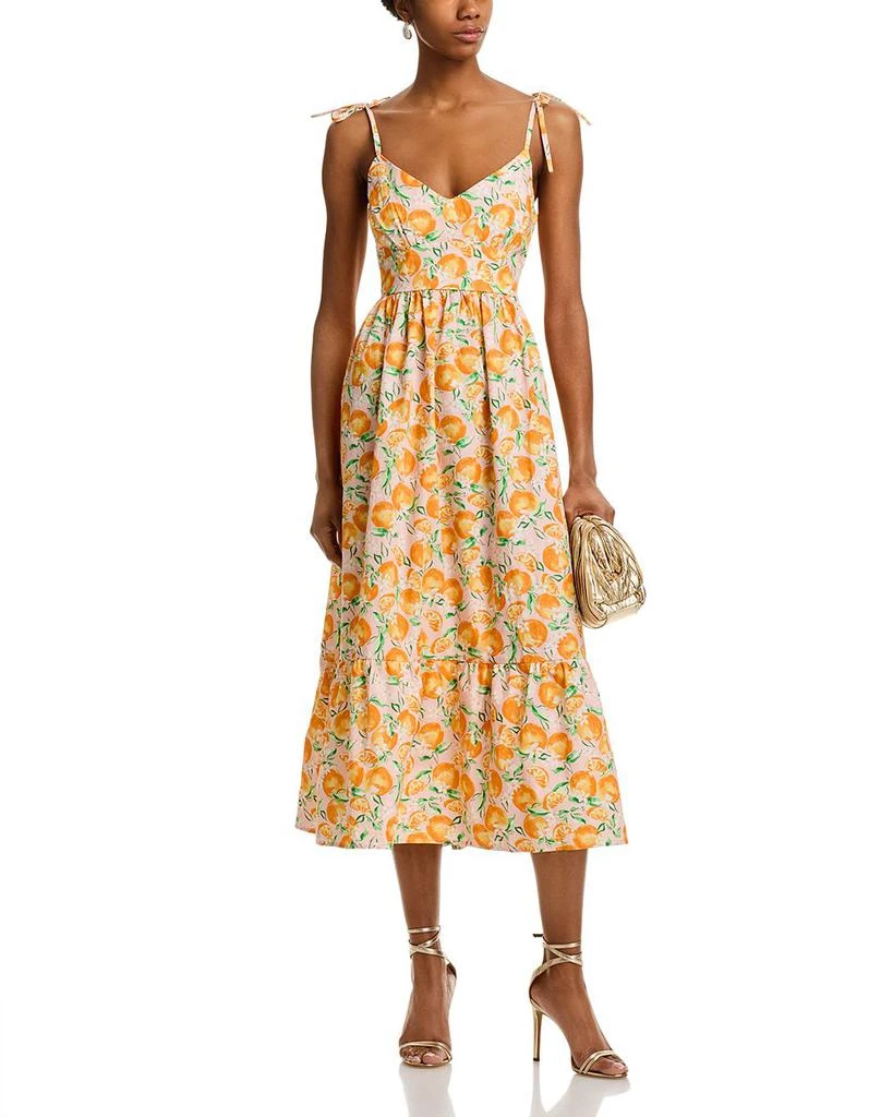 AQUA Floral Midi Dress - Exclusive 2