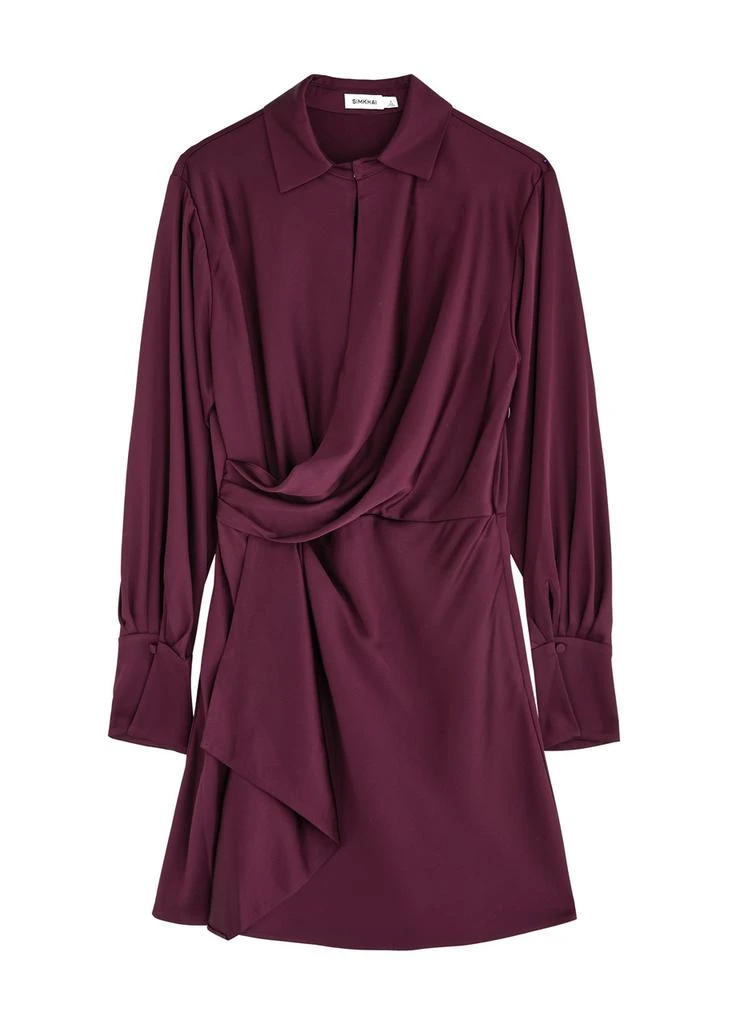 Jonathan Simkhai Talit draped satin mini dress 1
