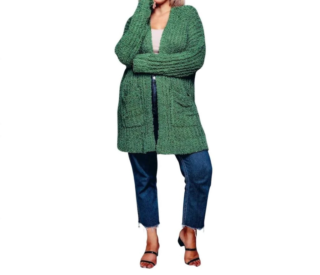 Sweaterland Sweaterland - Curvy Popcorn Long Cardigan 1