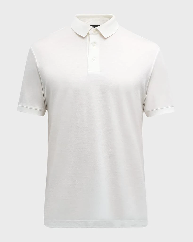 Emporio Armani Men's Solid Jersey-Stretch Polo Shirt 2