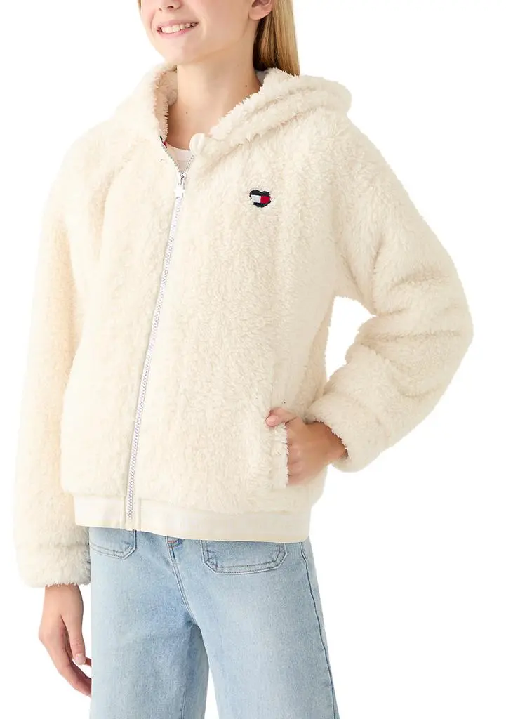 Tommy Hilfiger Girls 7-16 White Minky Jacket