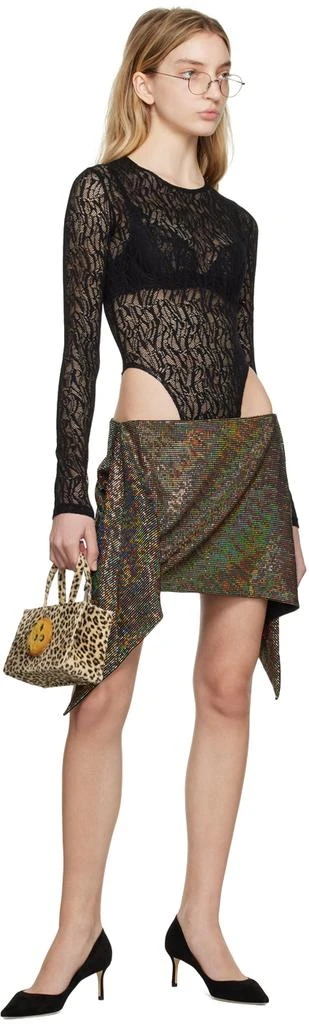 Puppets and Puppets Black Asymmetric Miniskirt 4
