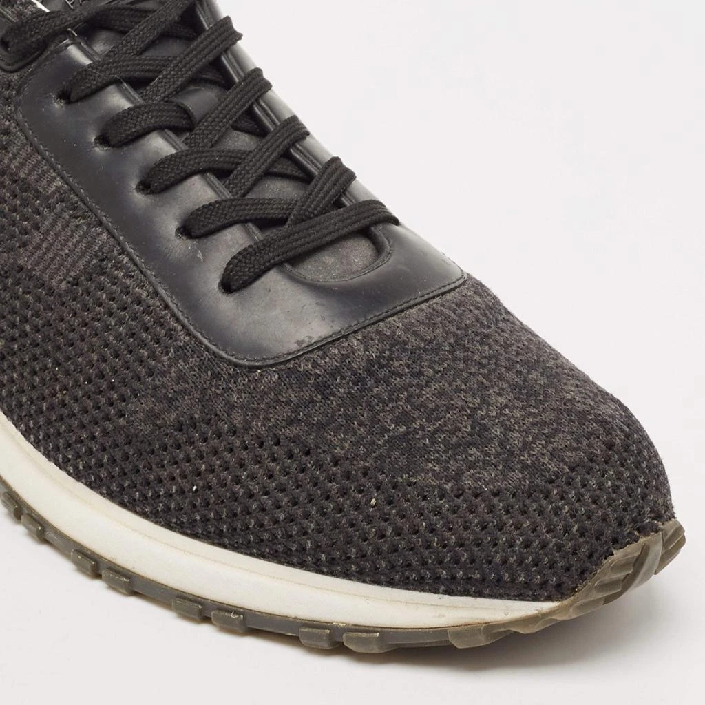 Louis Vuitton Louis Vuitton Black/Grey Fabric and Leather Run Away Low Top Sneakers Size 43 7
