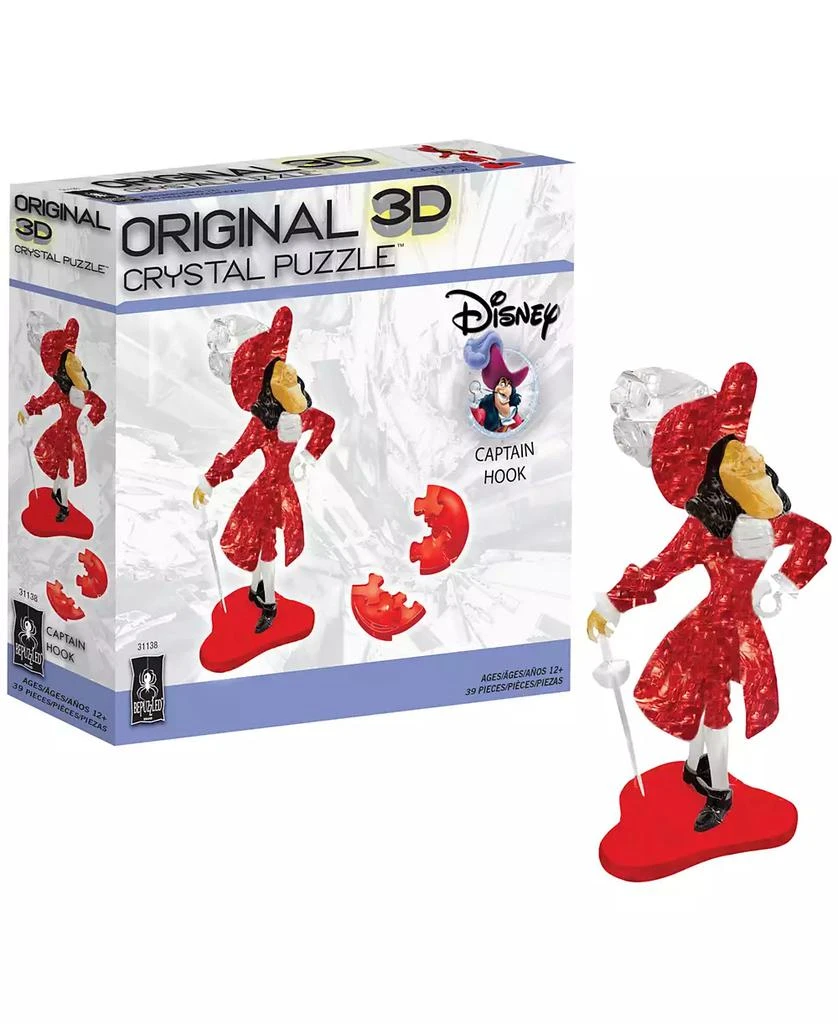 University Games Bepuzzled 3D Crystal Puzzle Disney Captain Hook, 39 Pieces 3