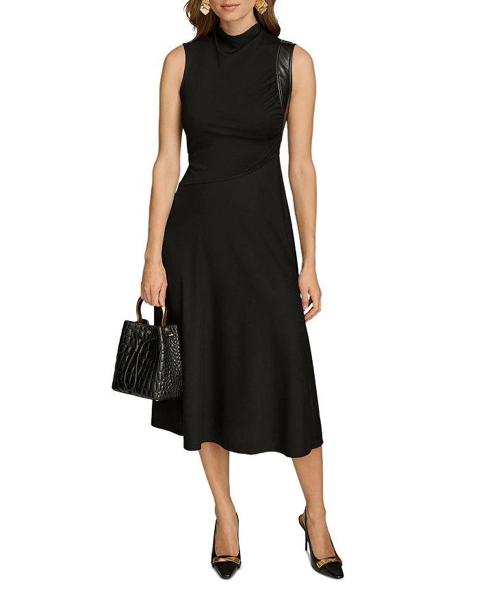 Donna Karan Mock Neck Midi Dress 2