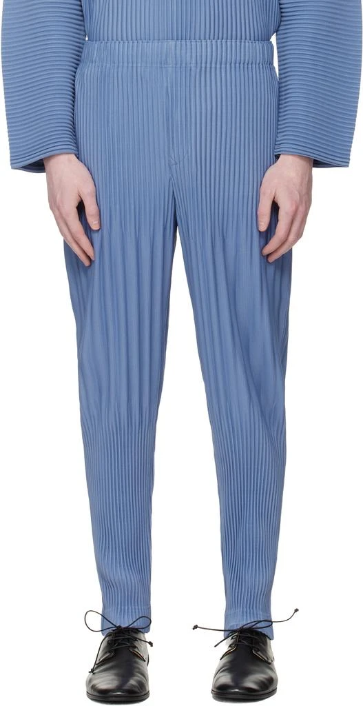 Homme Plissé Issey Miyake Blue Monthly Colors February Trousers