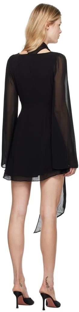 GUIZIO Black Issy Wrap Around Minidress 3