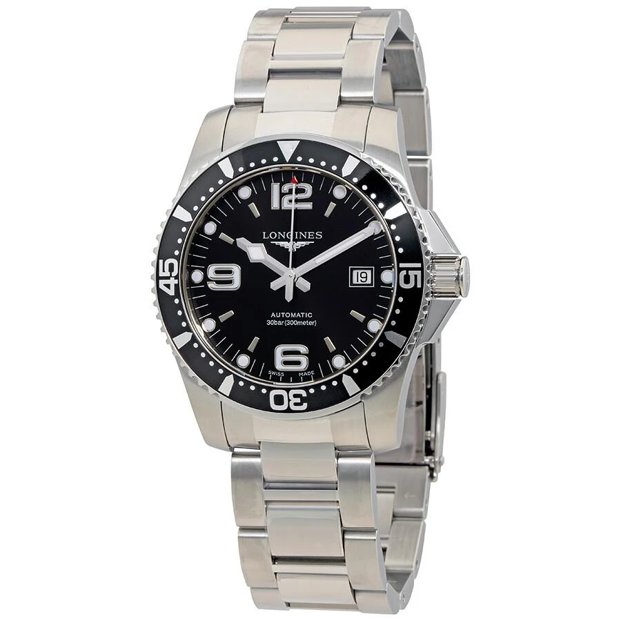 Longines HydroConquest 41mm Automatic Black Dial Men's Watch L3.742.4.56.6 1