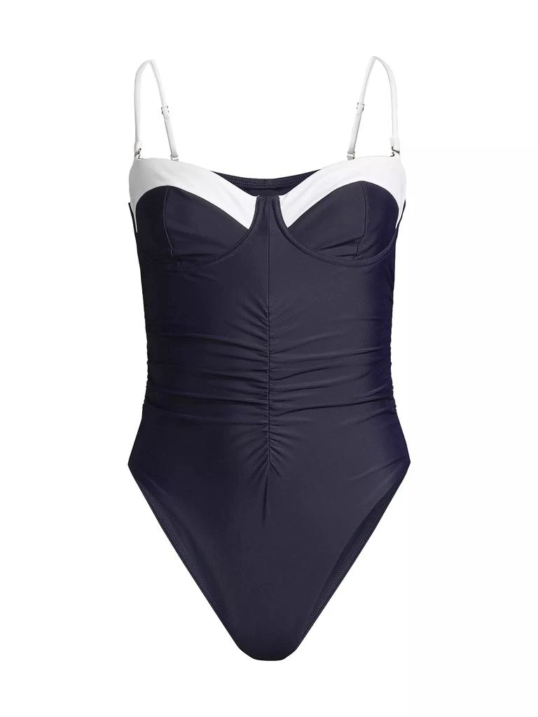 Milly Resort Ruched One-Piece Swimsuit 1